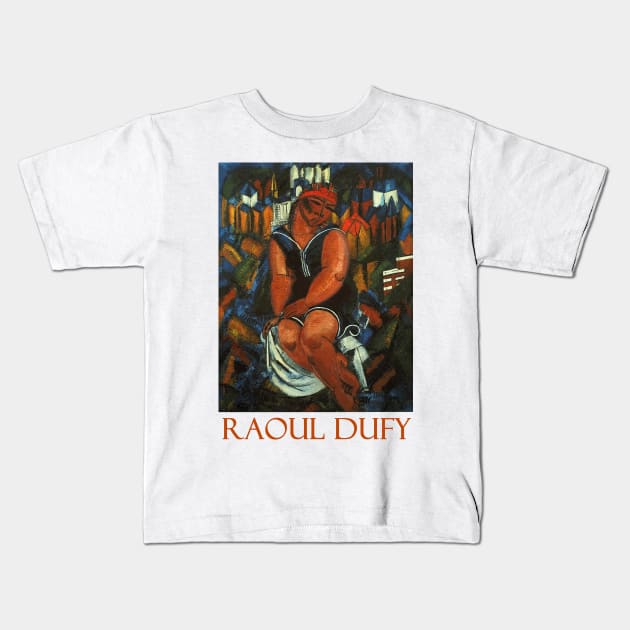 Large Bather (1914) by Raoul Dufy Kids T-Shirt by Naves